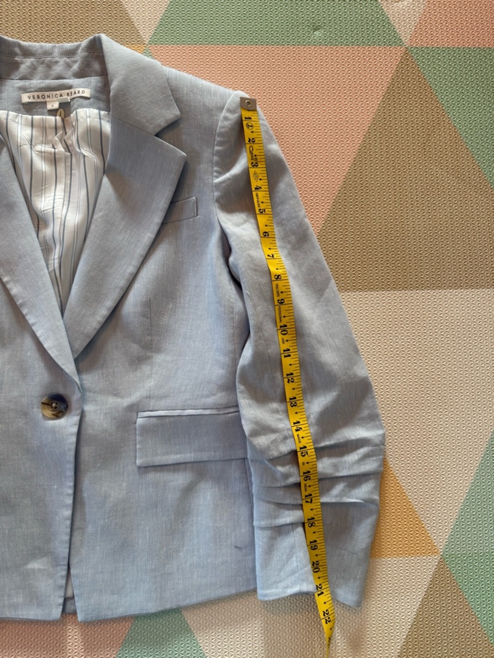 Veronica Beard Aaliyah Dickey Jacket and Matching Jeanne Linen-Blend Pants EUC - Picture 6 of 15